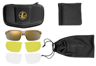 If you spend any time at the range eye protection is a must, the Leupold Tracer sunglasses have you covered featuring ANSI Z87.1+ ballistic protection